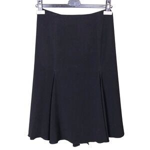 Seventy Knee Length Flared Skirt CAD/US Size Small Black Made in Italy